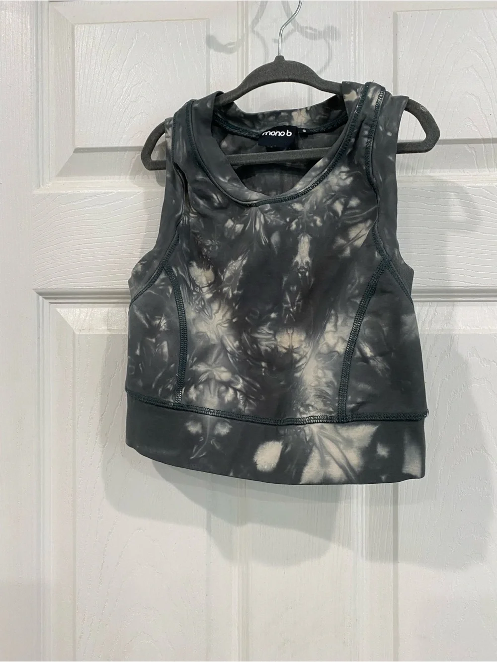 Mono B Girls small Tank top and leggings dark green
